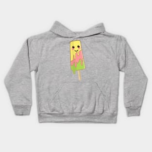 Cute Summer Melty Kawaii Popsicle Design Kids Hoodie